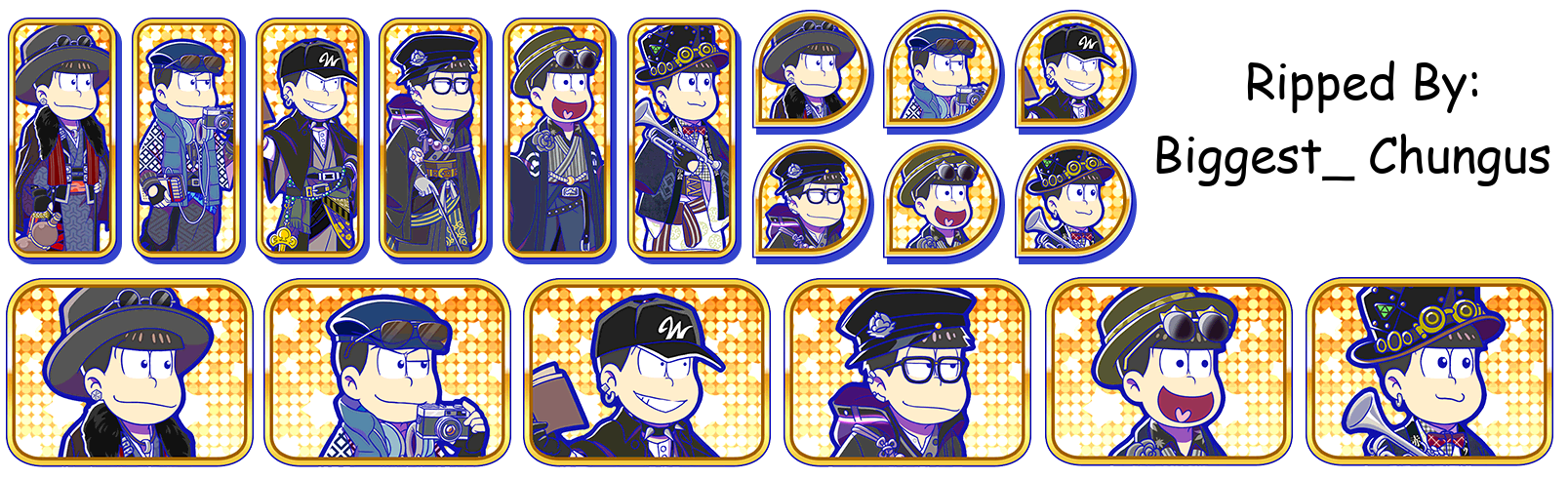 Osomatsu-san Hesokuri Wars: Battle of the NEETs - Set Icons (Hesokuri Wars ReMIX2)