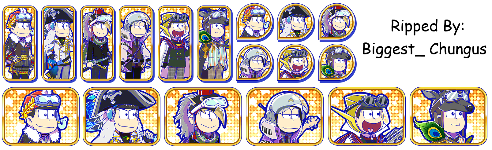 Osomatsu-san Hesokuri Wars: Battle of the NEETs - Set Icons (Hesokuri Wars ReMIX3)