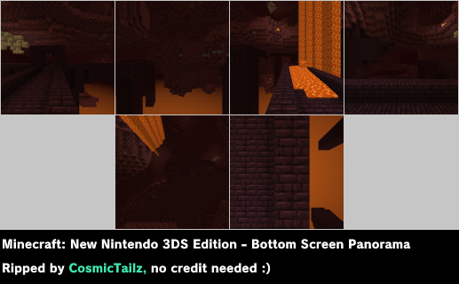 Minecraft: New Nintendo 3DS Edition - Bottom Screen Panorama