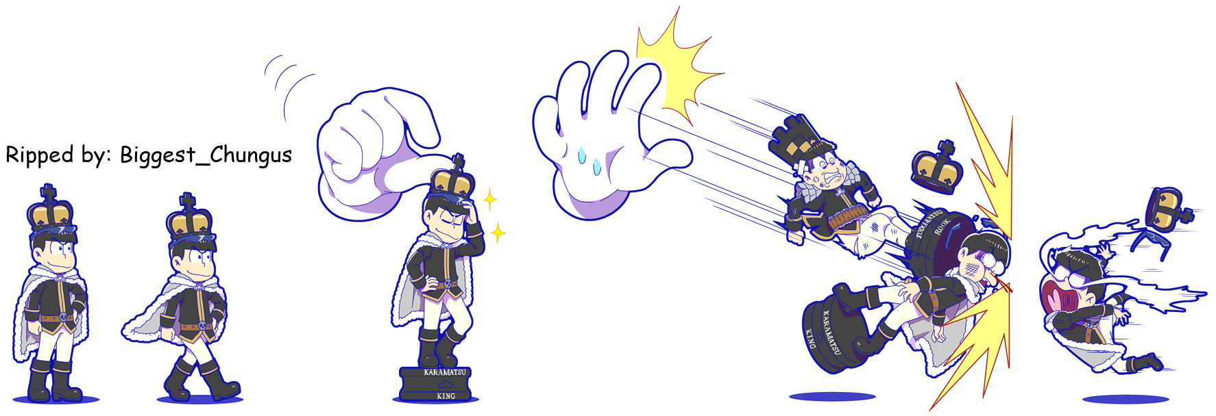 Osomatsu-san Hesokuri Wars: Battle of the NEETs - Karamatsu (Chess Matsu: Black)