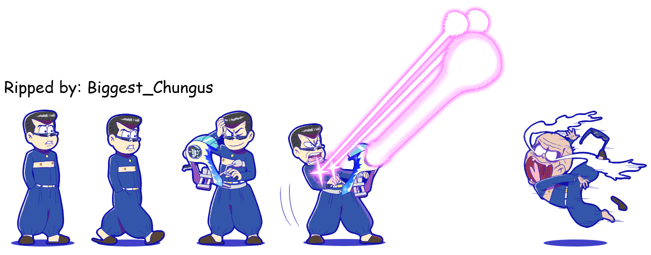 Osomatsu-san Hesokuri Wars: Battle of the NEETs - Karamatsu (School Matsu)