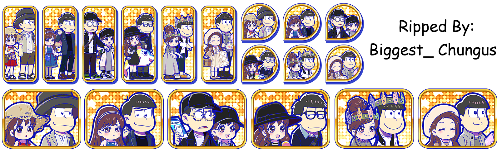 Osomatsu-san Hesokuri Wars: Battle of the NEETs - Set Icons (Phantom Thief: with Totoko)