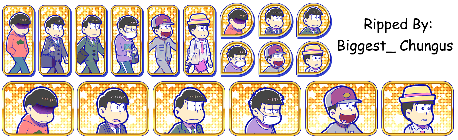 Osomatsu-san Hesokuri Wars: Battle of the NEETs - Set Icons (Independent)