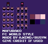 Yume Nikki Customs - Mafurako (FC World-Style)