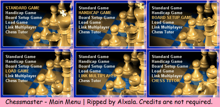 Chessmaster - Main Menu