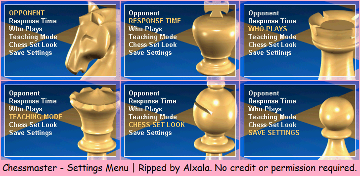 Chessmaster - Settings Menu