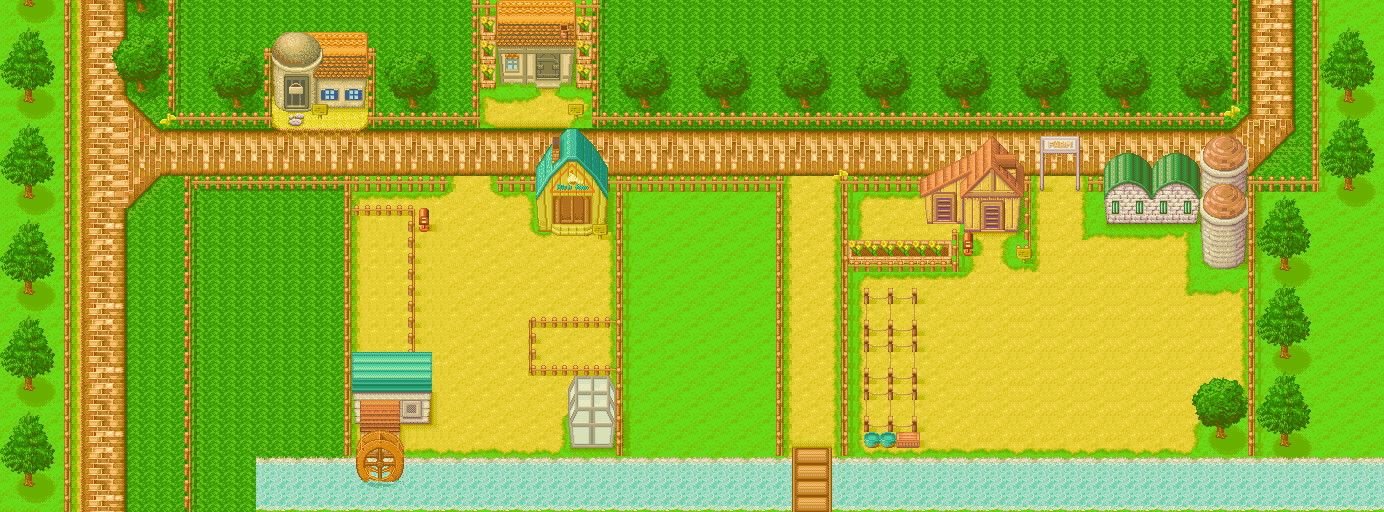 Harvest Moon: More Friends of Mineral Town - South Side of Mineral Town (Spring)