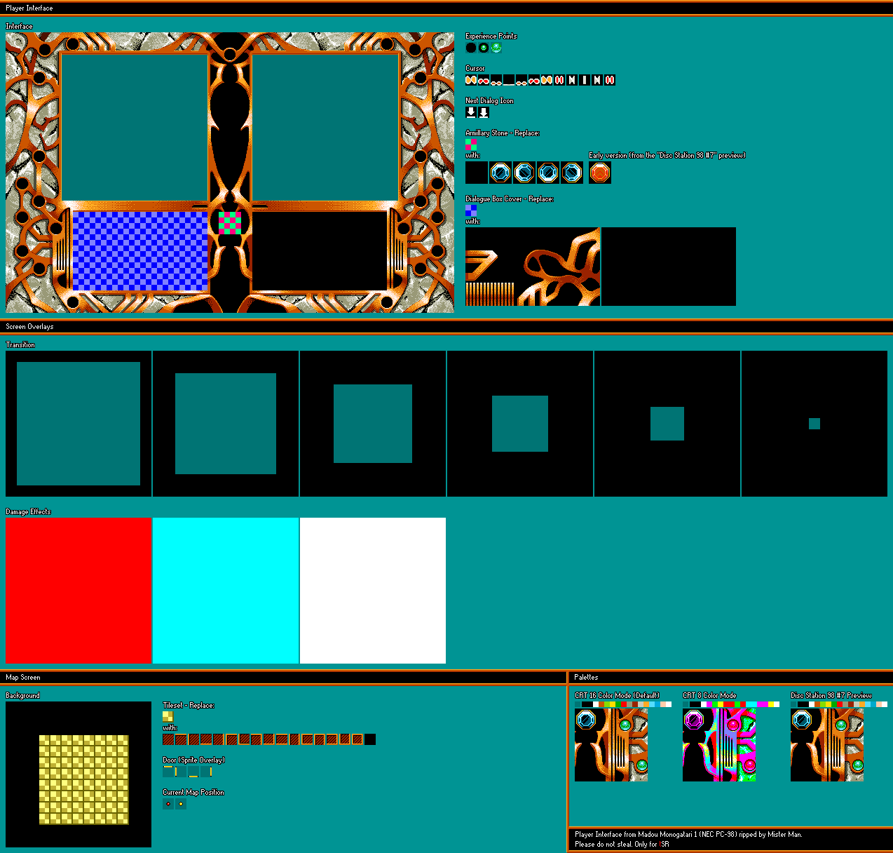 Madou Monogatari 1 - Player Interface