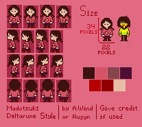 Yume Nikki Customs - Madotsuki (Deltarune-Style)