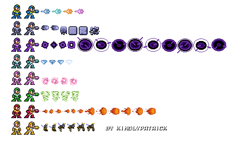 Mega Man Customs - Mega Man 9 Weapons (Wily Wars-Style)