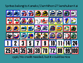 Zen Nihon GT Senshuken Kai (JPN) - Driver Helmets & Car Numbers