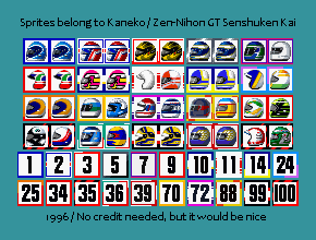 Driver Helmets & Car Numbers