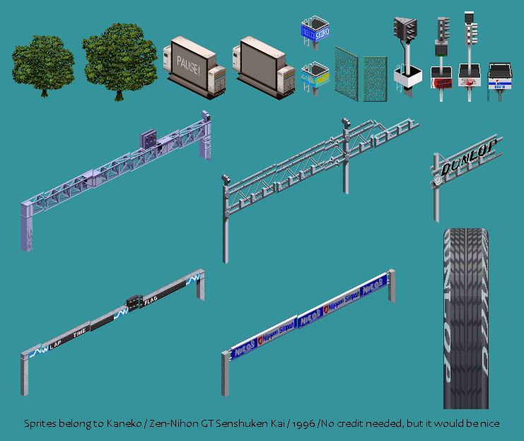 Zen Nihon GT Senshuken Kai (JPN) - Course Structures & Objects