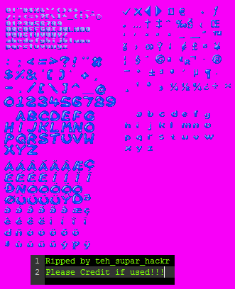 Super Bubble Pop - Fonts