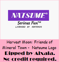 Harvest Moon: Friends of Mineral Town - Natsume Logo