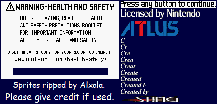 Yggdra Union: We'll Never Fight Alone - Health & Safety Screen & Company Logo Elements