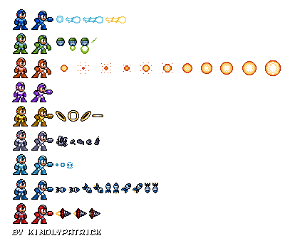 Mega Man 4 Weapons (Wily Wars-Style)