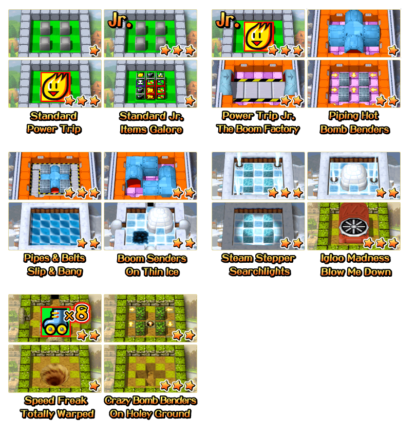 Bomberman - Battle Stage Icons