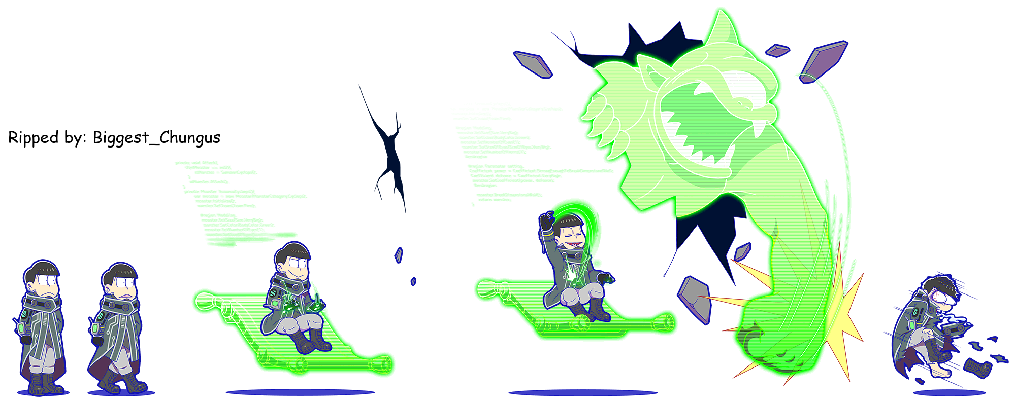 Osomatsu-san Hesokuri Wars: Battle of the NEETs - Choromatsu (Cyberpunk 2.0)