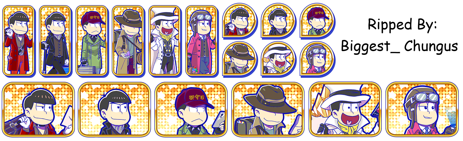 Osomatsu-san Hesokuri Wars: Battle of the NEETs - Set Icons (Jeweler)