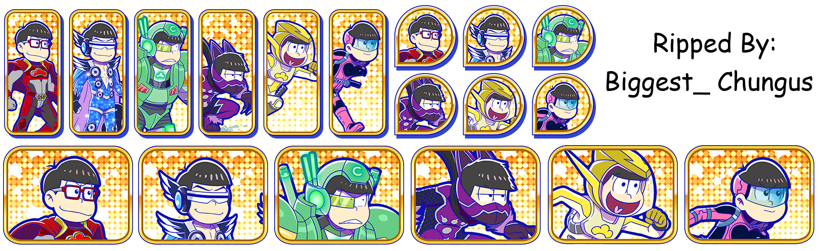 Osomatsu-san Hesokuri Wars: Battle of the NEETs - Set Icons (Hero: Episode)