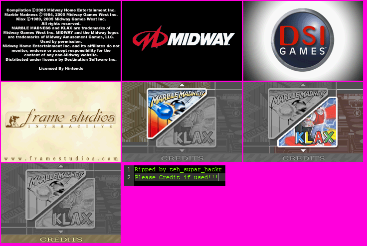 Opening Logos & Game Select