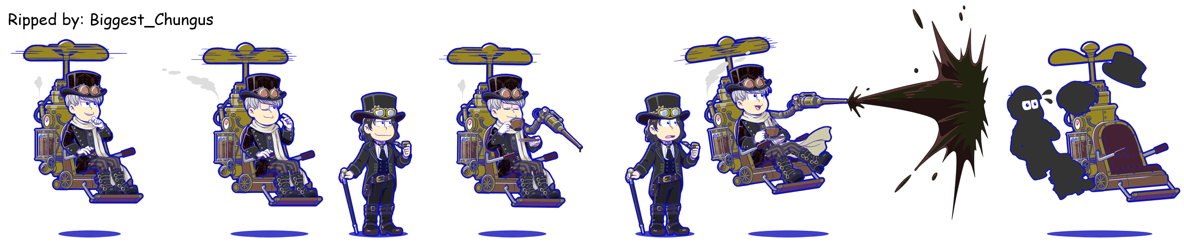 Osomatsu-san Hesokuri Wars: Battle of the NEETs - Todomatsu (Steampunk: Baron)