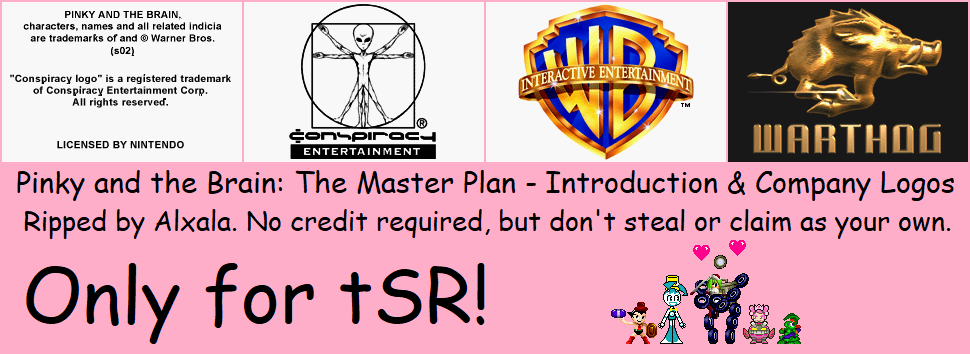 Pinky and the Brain: The Master Plan - Introduction & Company Logos