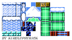 Mario Customs - Snow Stage Tileset (SML2, NES-Style)