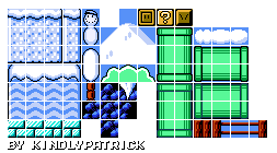 Snow Stage Tileset (SML2, NES-Style)