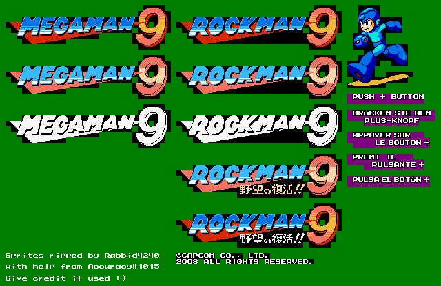 Mega Man 9 - Title Screen