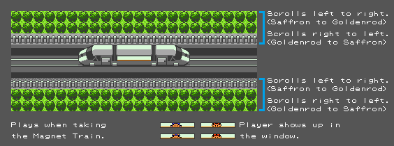 Pokémon Crystal - Magnet Train Tracks