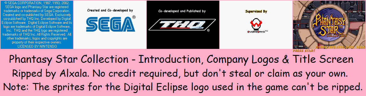 Introduction, Company Logos & Title Screen