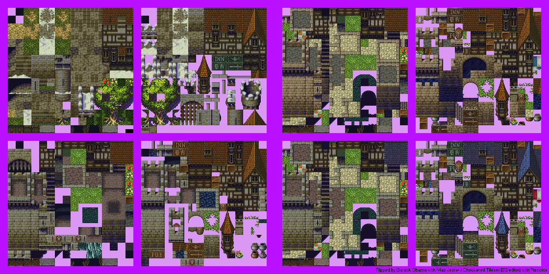 Castle Town (Exterior) Tilesets