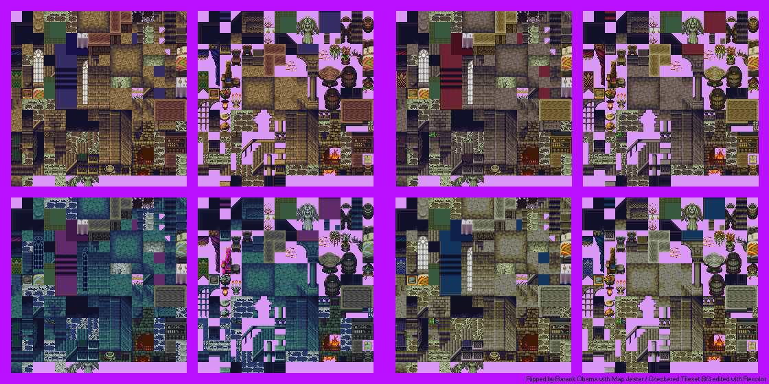 Castle, Fortress, Temple & Tower (Interior) Tilesets