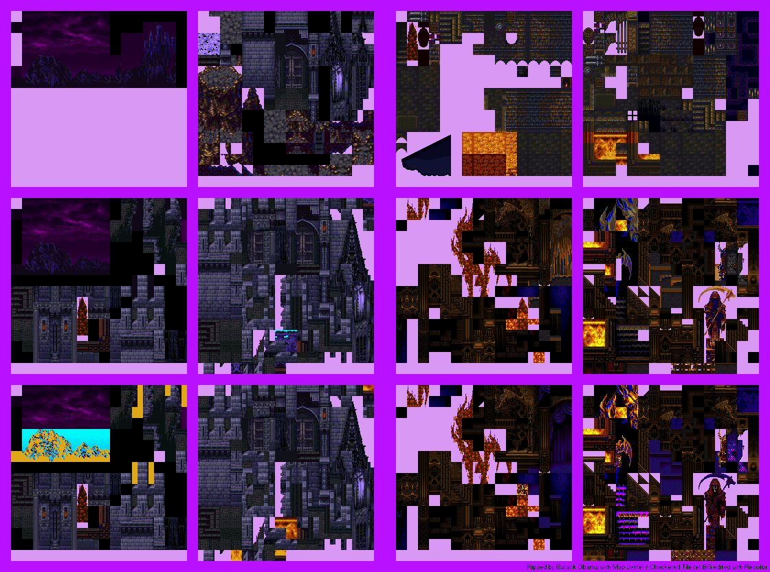 Dark Castle (Exterior & Interior) Tilesets