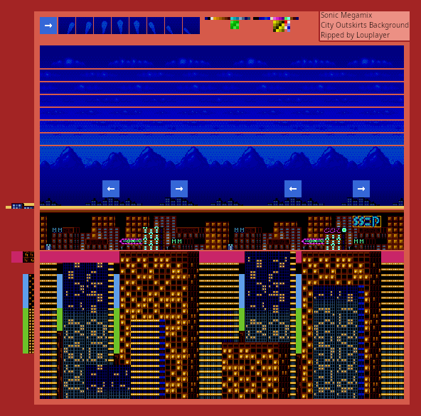 Sonic the Hedgehog Megamix (Hack) - City Outskirts Zone (5.0)