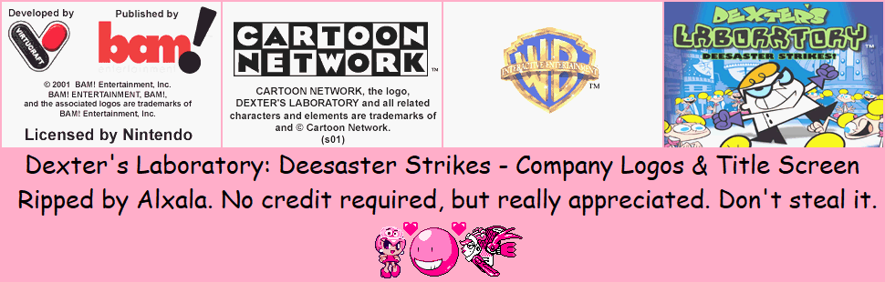 Dexter's Laboratory: Deesaster Strikes - Company Logos & Title Screen