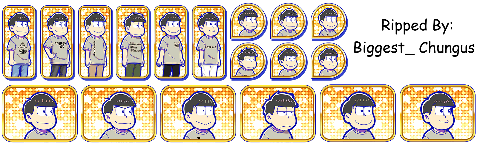 Osomatsu-san Hesokuri Wars: Battle of the NEETs - Set Icons (Housework: with GREEN)