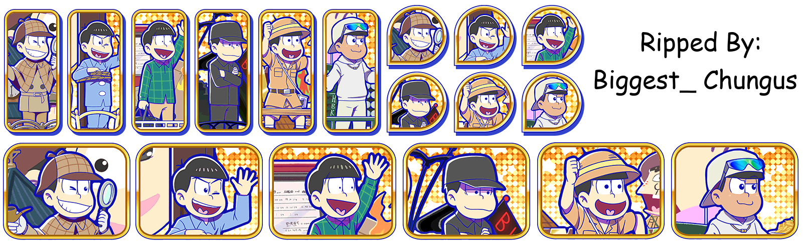 Osomatsu-san Hesokuri Wars: Battle of the NEETs - Set Icons (Parade: Popular Episodes)