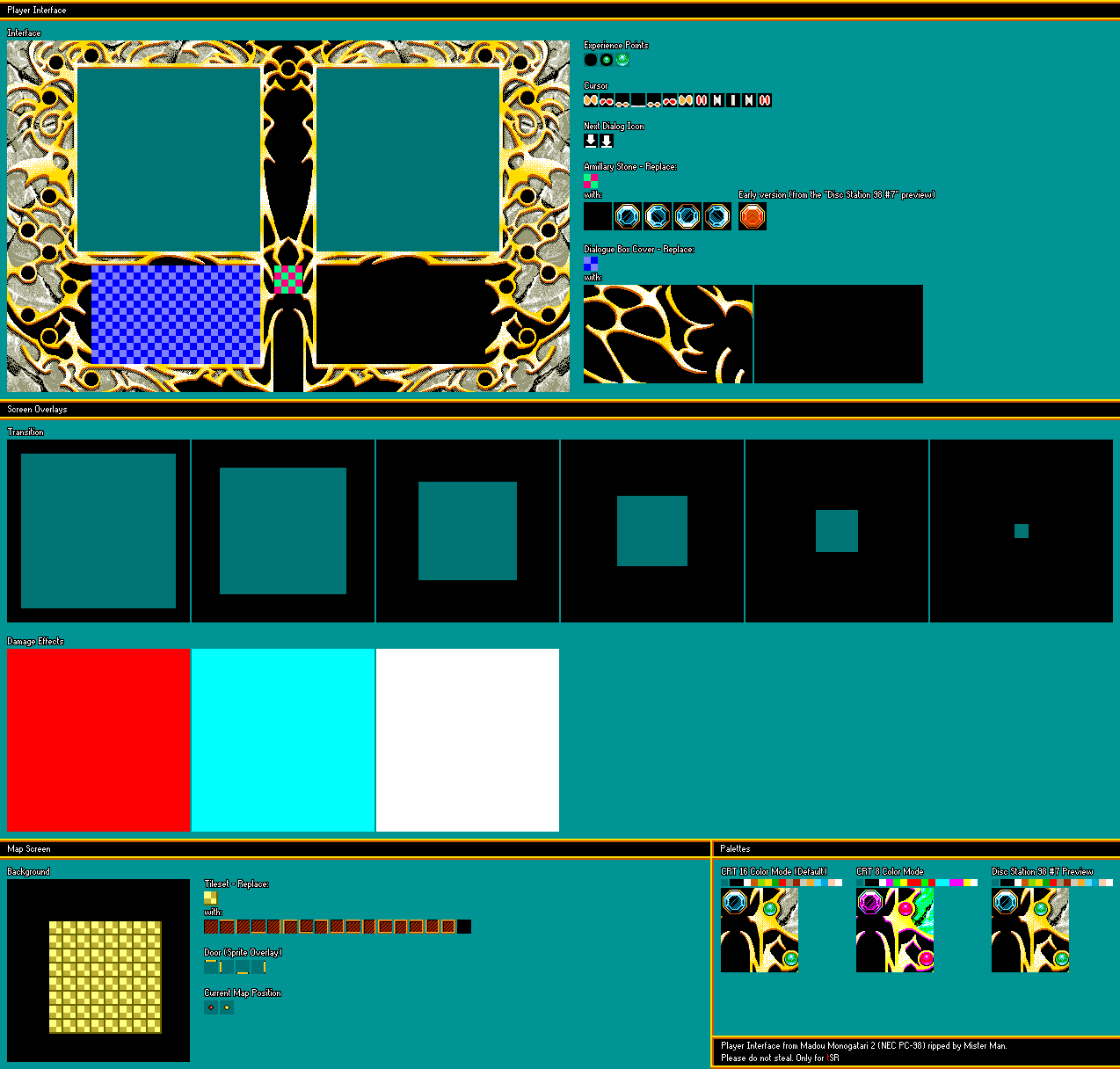 Madou Monogatari 2 - Player Interface