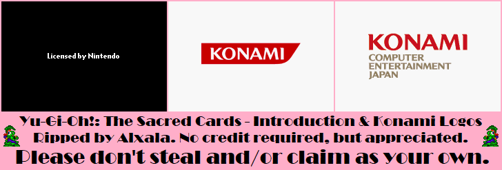 Yu-Gi-Oh!: The Sacred Cards - Introduction & Konami Logos