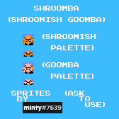 Pokémon Customs - #285 Shroomish (Super Mario Bros. NES-Style)