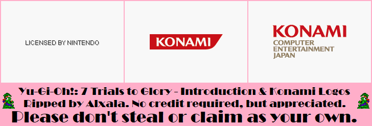 Yu-Gi-Oh!: 7 Trials to Glory - Introduction & Konami Logos