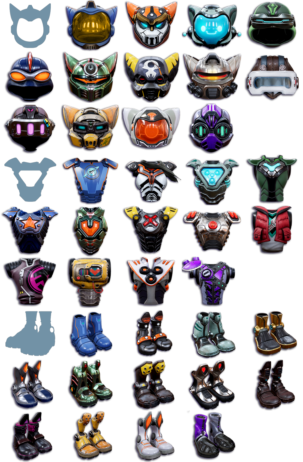 Ratchet & Clank: Rift Apart - Armor Icons