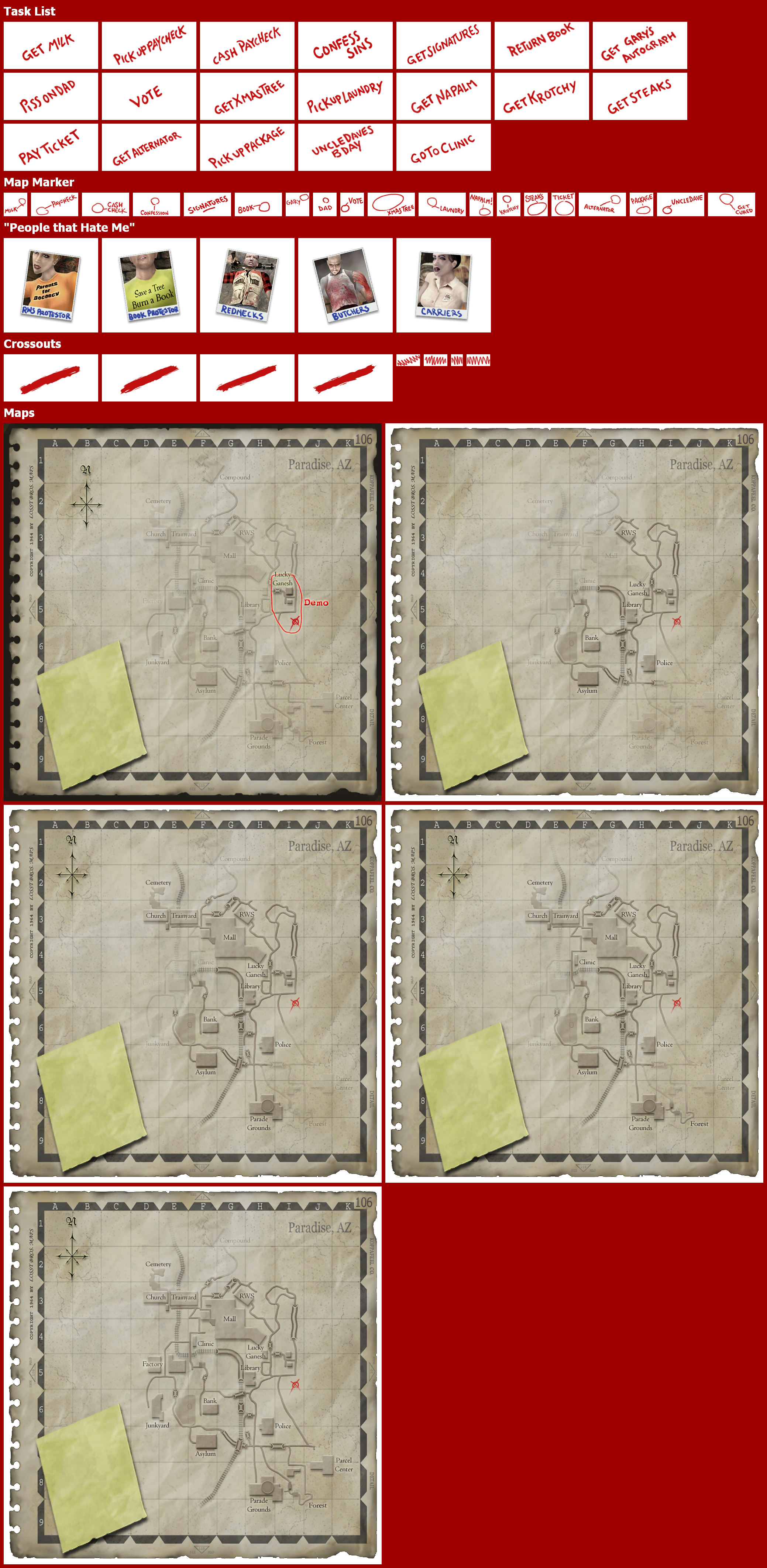 Postal 2 - Map