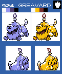 Pokémon Customs - #0971 Greavard (G/S/C-Style)