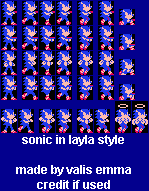 Sonic the Hedgehog Customs - Sonic (Layla-Style)