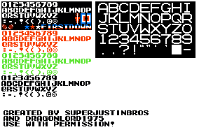 Tecmo Bowl - Font