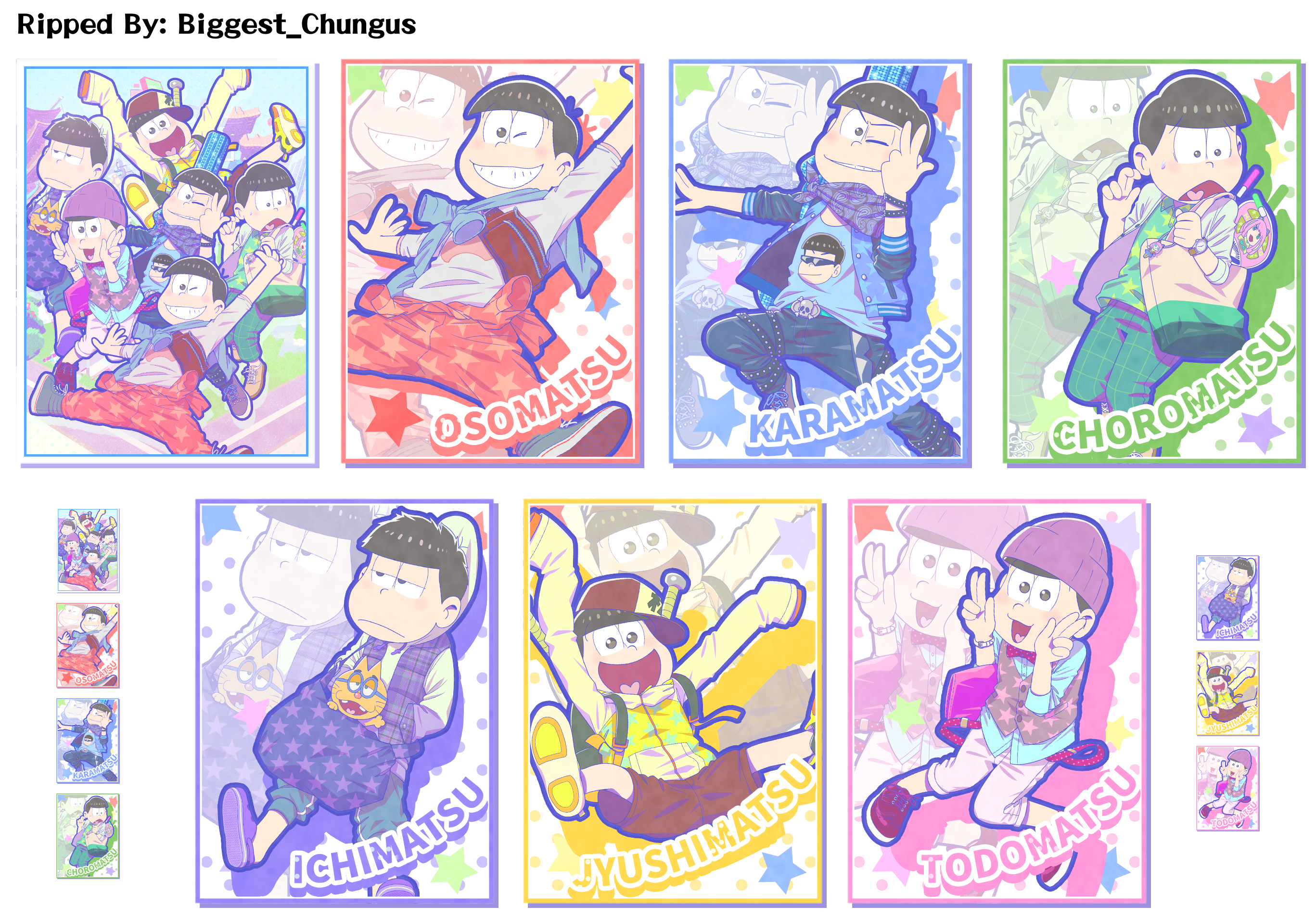 Osomatsu-san's Casual Neet Sugoroku Journey - Posters (Travelling Sextuplets 2)